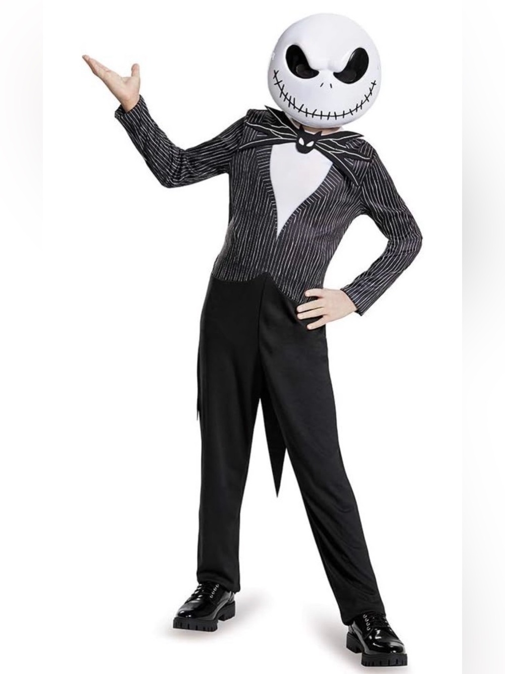 Disney Jack Skellington Striped Black and White Costume